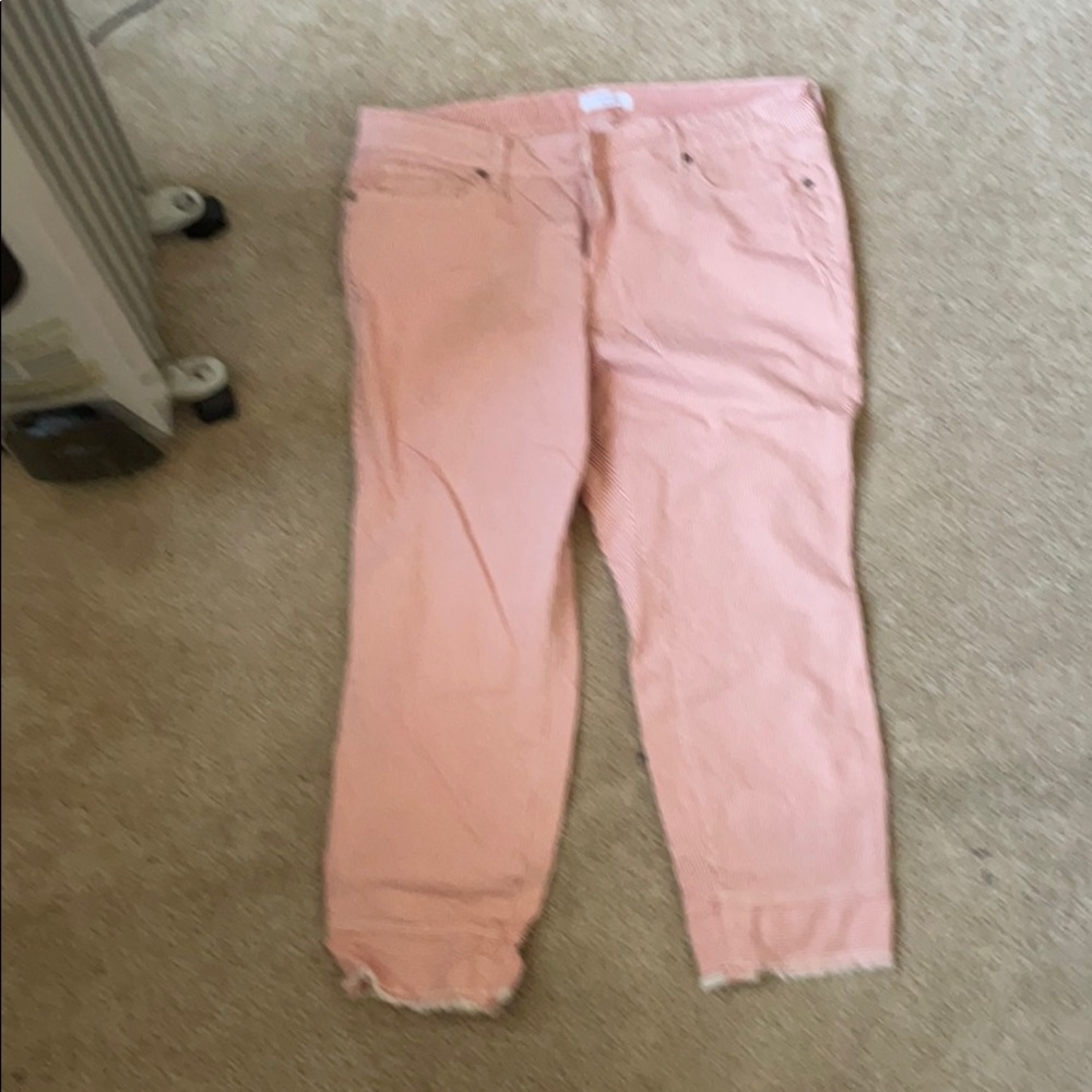 Striped Capri pants